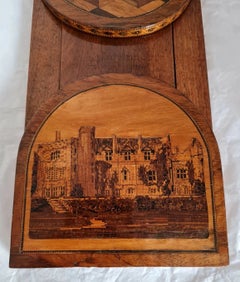 Antique Victorian Tunbridge Ware Inlaid Book Slide, circa 1840