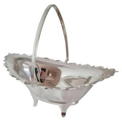 Joseph Rodgers & Sons Sterling Silver Swing-Handle Basket, Sheffield 1919