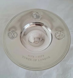St. James House Sterling Silver Tower of London Armada Dish, 1978