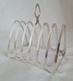 S. Blanckensee & Son Sterling Silver Seven-Bar Toast Rack, 1933