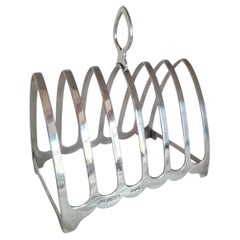 S. Blanckensee & Son Sterling Silver Seven-Bar Toast Rack, 1933