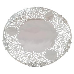 Cooper Brothers & Sons Sterling Silver Cake Stand, Sheffield 1962