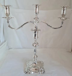 Antique Thomas A. Scott Edwardian Sterling Silver Candelabra, Sheffield 1902