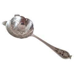 Viner’s Ltd Sterling Silver Loose Tea Strainer, Sheffield 1959