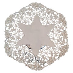 Mid Century Frank Cobb & Co Sterling Silver Cake Stand, Sheffield 1974