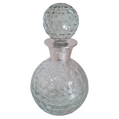 Camelot Silverware Cut Glass Golf Ball Spirit Decanter, Sheffield 1991