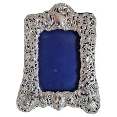 Antique James Deakin & Sons Neoclassical Sterling Silver Photograph Frame, 1900