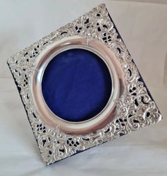 Henry Matthews Neoclassical Sterling Silver Photograph Frame, Birmingham 1901
