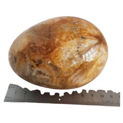 Antique English Blue John Fluorite Specimen Egg, circa 1910
