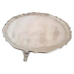 Cooper Brothers & Sons Georgian-Style Sterling Silver Salver, Sheffield 1944
