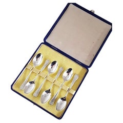 Antique W & Co. Ltd Sterling Silver Tea & Coffee Spoons, Sheffield 1931