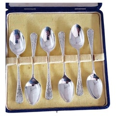 Antique W & Co. Ltd Sterling Silver Tea & Coffee Spoons, Sheffield 1931