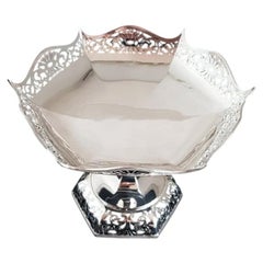Antique Walker & Hall Sterling Silver Cake Stand or Compôtier, Sheffield 1911