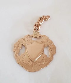 Antique William Adams Ltd Gold Fob & Albert Chain, Birmingham 1917
