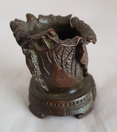 Antique Japanese Meiji Period Bronze Novelty Miniature Okimono, 1868–1912