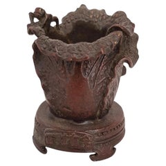 Antique Japanese Meiji Period Bronze Novelty Miniature Okimono, 1868–1912