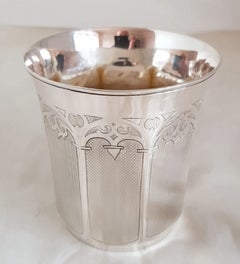 Antique Pyotr Abrosimov Russian Silver Beaker, Moscow, circa 1880–1890