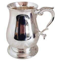 Antique Chawner & Co. Victorian Sterling Silver Tankard, London 1882