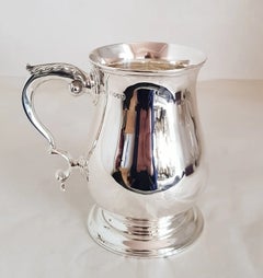 Antique Chawner & Co. Victorian Sterling Silver Tankard, London 1882
