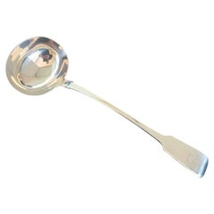 Clement Cheese George IV Sterling Silver Griffin Crest Soup Ladle, 1829