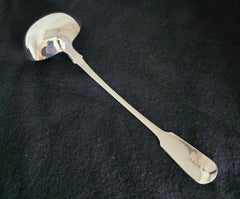 Clement Cheese George IV Sterling Silver Griffin Crest Soup Ladle, 1829