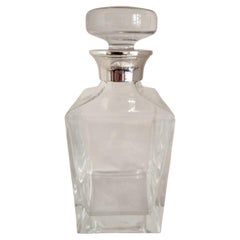 James Dixon & Sons Sterling Silver Mounted Cut Glass Decanter, 2001