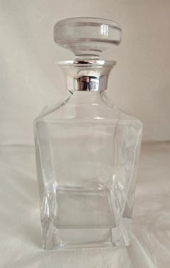 James Dixon & Sons Sterling Silver Mounted Cut Glass Decanter, 2001