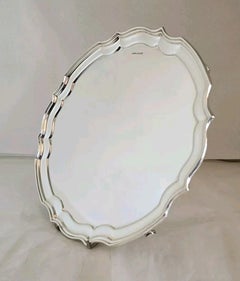 George III Style Sterling Silver Chippendale Salver, Sheffield 2024