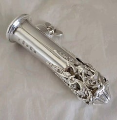 Hugh Crawshaw, durchbrochener Blumenhalter aus Sterlingsilber, Sheffield 2004