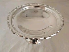 William Aitken, Bonbon-Schale „Tazza“ aus Sterlingsilber mit Sockel, Birmingham 1904