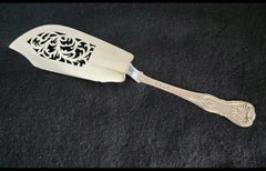Antique William Eaton Victorian Sterling Silver King’s Pattern Fish Server, 1841