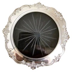 Vintage Sterling Silver and Cut Glass Bon Bon Dish, Possibly American