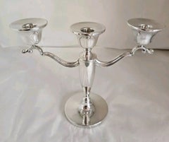 Barker Ellis & Co Sterling Silver Candelabra, Birmingham 1988
