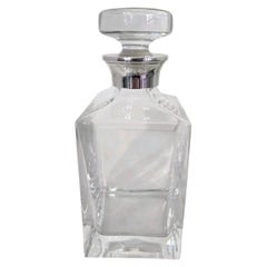 Sterling Silver Mounted Crystal Decanter, 2001