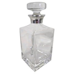 Sterling Silver Mounted Crystal Decanter, 2001