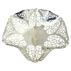 Art Deco Sterling Silver Trinket Dish by William Adams, Birmingham 1932
