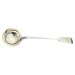 Antique Chawner & Co Sterling Silver Soup Ladle, London 1854