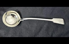 Antique Chawner & Co Sterling Silver Soup Ladle, London 1854