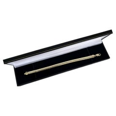 Modern 9ct Solid Gold Articulated Link Bracelet