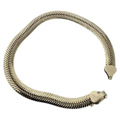 Modern 9ct Solid Gold Articulated Link Bracelet