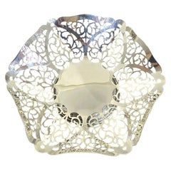 Mid Century English Sterling Silver Trinket Dish, London 1974