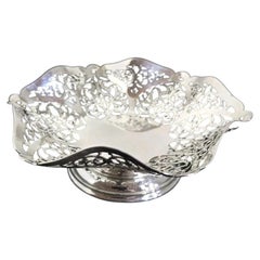Mid Century English Sterling Silver Trinket Dish, London 1974