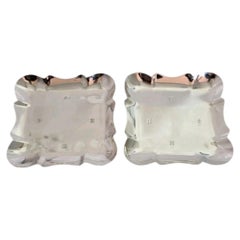 Mid Century Vintage Sterling Silver Bon Bon Trinket Dishes, 1972