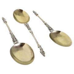 Antique Victorian Sterling Silver Apostle Spoons, London 1875