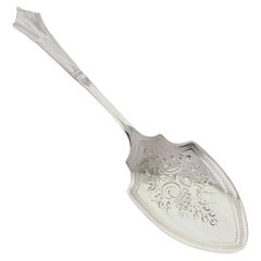 Antique Edwardian Sterling Silver Preserve Spoon, Sheffield 1902