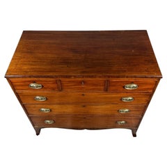 George III Antique Mahogany Chest of Drawers, circa 1800
