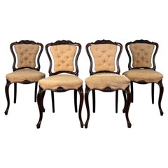 19th Century Mahogany Dining Chairs, Set of Four