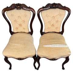19th Century Mahogany Dining Chairs, Set of Four