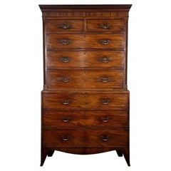 Georgian Mahogany Chest on Chest, 18th Century