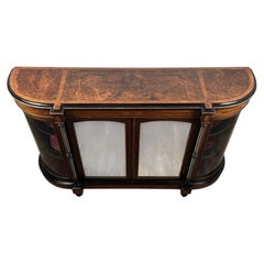 Fine Quality Victorian Burr Walnut Credenza, 19th Century